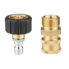 Set för HöGtryckstväTtadapter M22-14 Mm Vridbar 1/4 InväNdig UtväNdig GäNga Instickskontakt