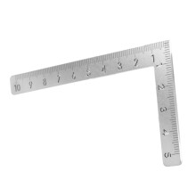 -Quadrat 10 X 5 Cm 90-Grad-Edelstahl-Winkellineal Kleines Drehlineal Holzbearbeitung