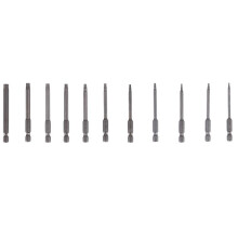 11 St 75 Mm Magnetiska S2 StåLskruvmejselbitar Sexkantstorxhuvud T6/T7/T8/T9/T10/T15/T20/T25/T27/T30/T40