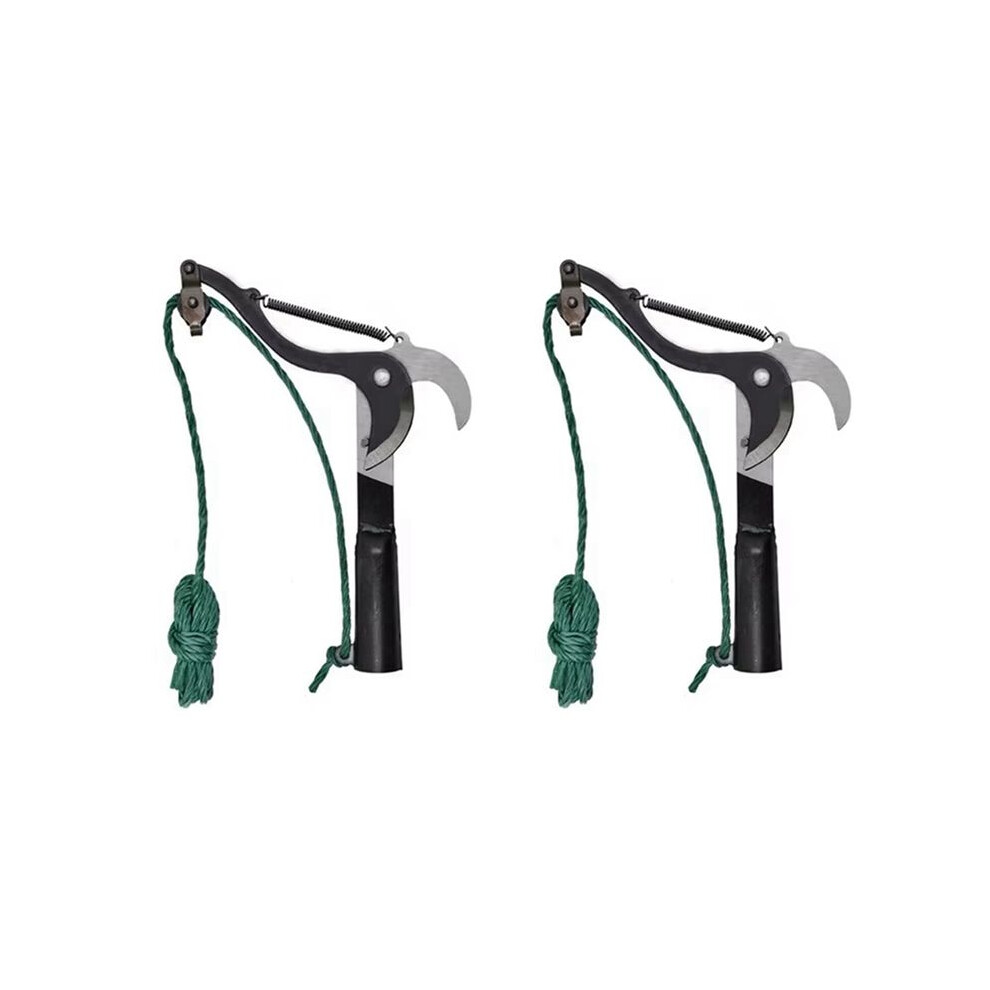 2Pcs High-Altitude Extension Pruning Shears Effortless Shears With Rope Retractable Fruit Picker Branch Scissors 6031418824890