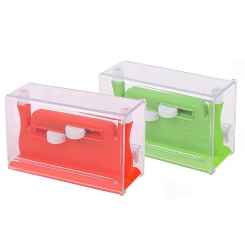 2Pcs Automatic Needle Threader,Sewing Tool Needle Threader,Automatic Needle Threaders for Hand Sewing (Green+Orange)