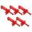Brick Leveling  Runner Bricklaying Measuring Drawing Leveler Construction Masonry Building Wire Puller Tools, Red 2