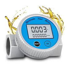 Turbinen-Durchflussmesser, Wasserdichter Digitaler Kraftstoff-Durchflussmesser 2,37-26,41 GPM für Wasser, Dieselkraftstoff, Methanol, Kerosin, ÖL (1