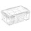 Multipurpose Storage Box,Clear Crafts Storage Organizers,Portable Acrylic Storage Containers with 4 Inner Boxes 1