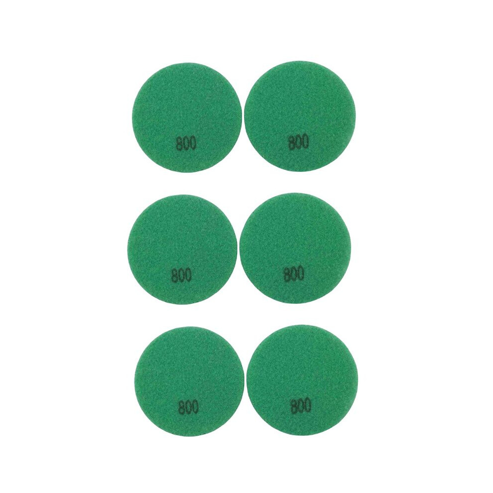 6 Pcs Diamond Floor Polishing Pads Resin Bond Terrazzo Floor Diameter 4 Inch, 800 Grit 4711376921535