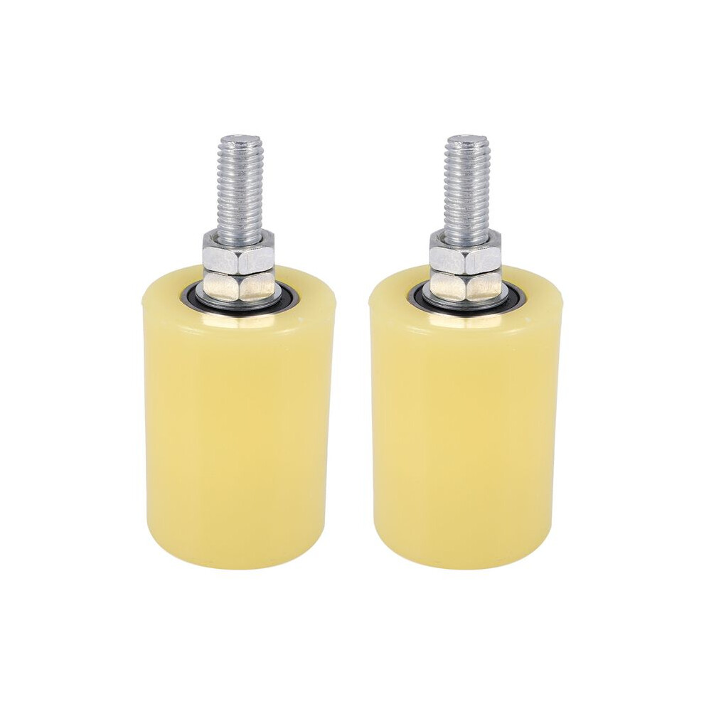 2Pcs 50X70mm Pp Steel Flat Roller Bearing Guiding Wheel 6201 M12 Screw For Electric Door Sliding Gate 4712591326235