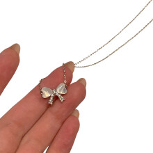 (X299) Moon & Star Pendant Necklace - Elegant Jewelry Gift