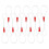 Fishing Tool 10 Pcs Threader Gadgets Wire Cable Wire Tools Cable Puller Wire Red Fish Tape Fastener Tools Electric Wire 1