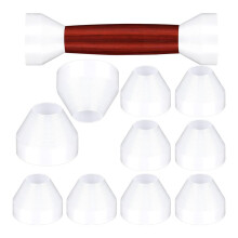 10 Bujes para Bolígrafos, Bujes Aislantes de Plástico para Bolígrafos, Buje Antiadherente de 0,23 Pulgadas/6 mm para Torneado de Bolígrafos con