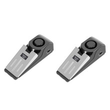 2PCS Travel Alarm Portable 120Db Security Floor Door Stops Adjustable Sensitivity for Home Dormitory