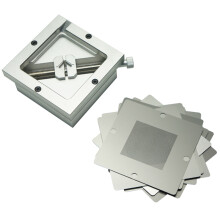 Kit di Reballing Bga 1 Pz 90X90Mm Stazione di Reballing Bga con 10 Pezzi Stencil Universale Bga