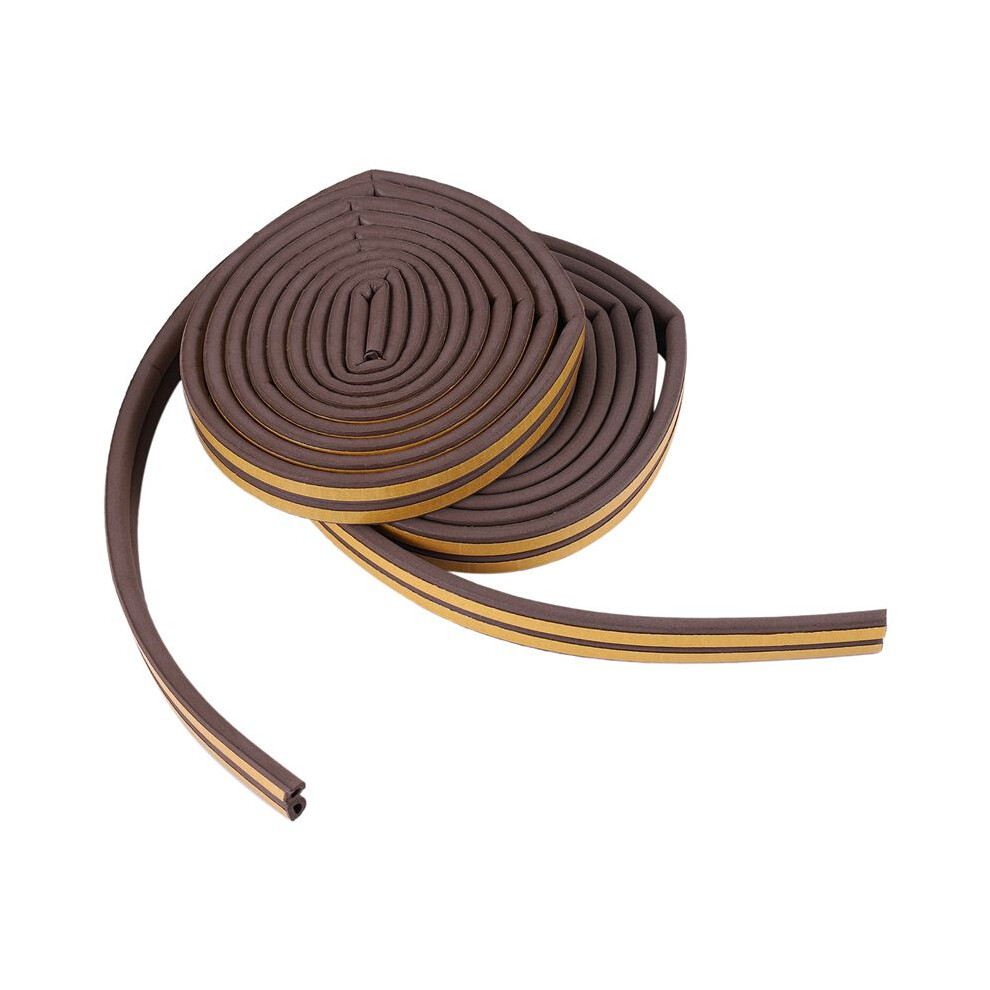 2 Roll Eva Seal Weather Strip Foam Tape D Type 10M Doors Windows Draught Excluder Anti-Collision Seal Strips 4711855612329
