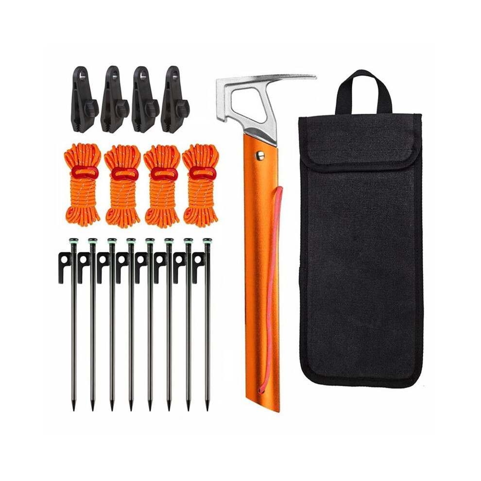 Jojomino Tent Stakes Heavy Duty, Yard Stakes Metal Tent Pegs Ground Stakes Tent Pegs For Outdoor Camping Pitching Canopy,A