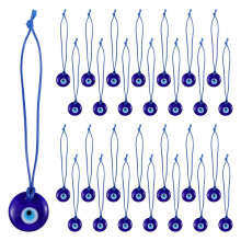 50 PCS Turkish Evil-Eye Pendants, Evil-Eye Glass Beads Hanging Decor Car Mirror Hanging Accessories