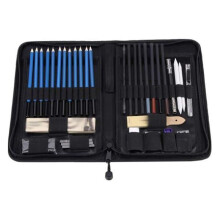 Kit de 40 Crayons à Dessin Professionnels pour Croquis, Fournitures D'Art, Outils de Peinture pour Étudiants, Ensemble de Pinceaux à Croquis