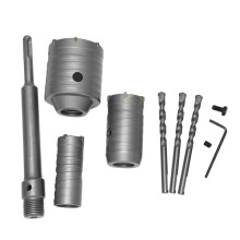 Zestawy Otwornic do Betonu Zestawy Wierteł Cementowych z Chwytem SDS (30, 40, 60 Mm), z Korbowodem 220 Mm