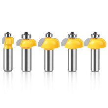 5pcs High Quality Cove Bit with Bearing 12.7mm 1/2 Inch Shank Dovetail Router Bit Cutter Wood Working Tool