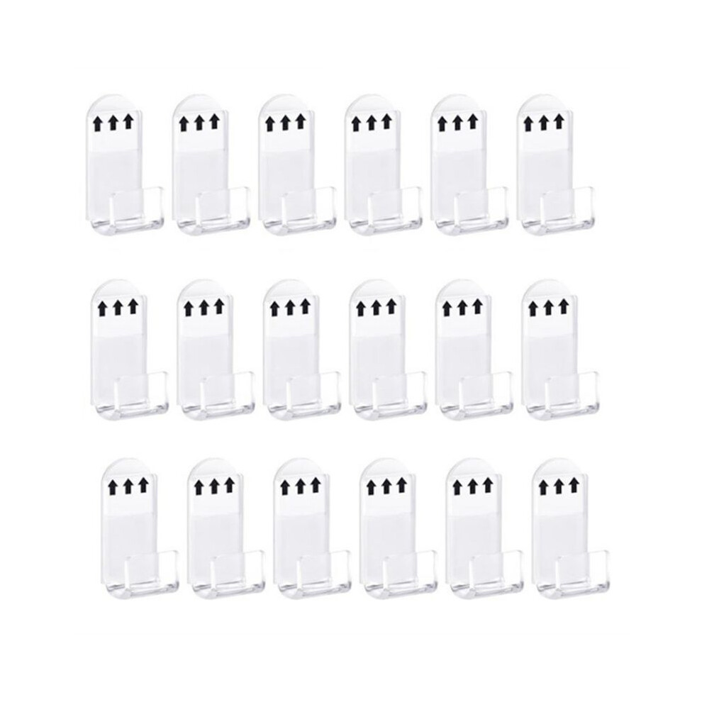 18Pcs Records Holder Acrylic Wall Mount Album Disc Show Rack Clear Vinyl Display No Drill Storage Floating Shelf 4713754214635
