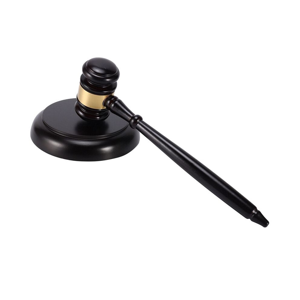Wooden Judge's Gavel Auction Hammer With Sound Block For Attorney Judge Auction Handwork 6132795410062