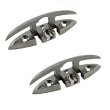 2PCS 316 Stainless Steel Folding Cleats Pull Flip Folding Cleat 5 Inch Manufactures Heavy Duty Marine Hardware