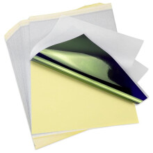 Papel Estêncil de Tatuagem, 40 Folhas de Papel de Transferência, Estêncil Térmico, Tamanho A4, Papel Estêncil para Impressora de Tatuagem