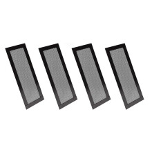 4st Magnetiskt Golvventilationskåpa 4x10tums Luftventilationsskärmskydd PVC för Väggtakgolv Fångar Upp Skräp