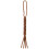Paracord Square Weave Knife Lanyard--Khaki 1