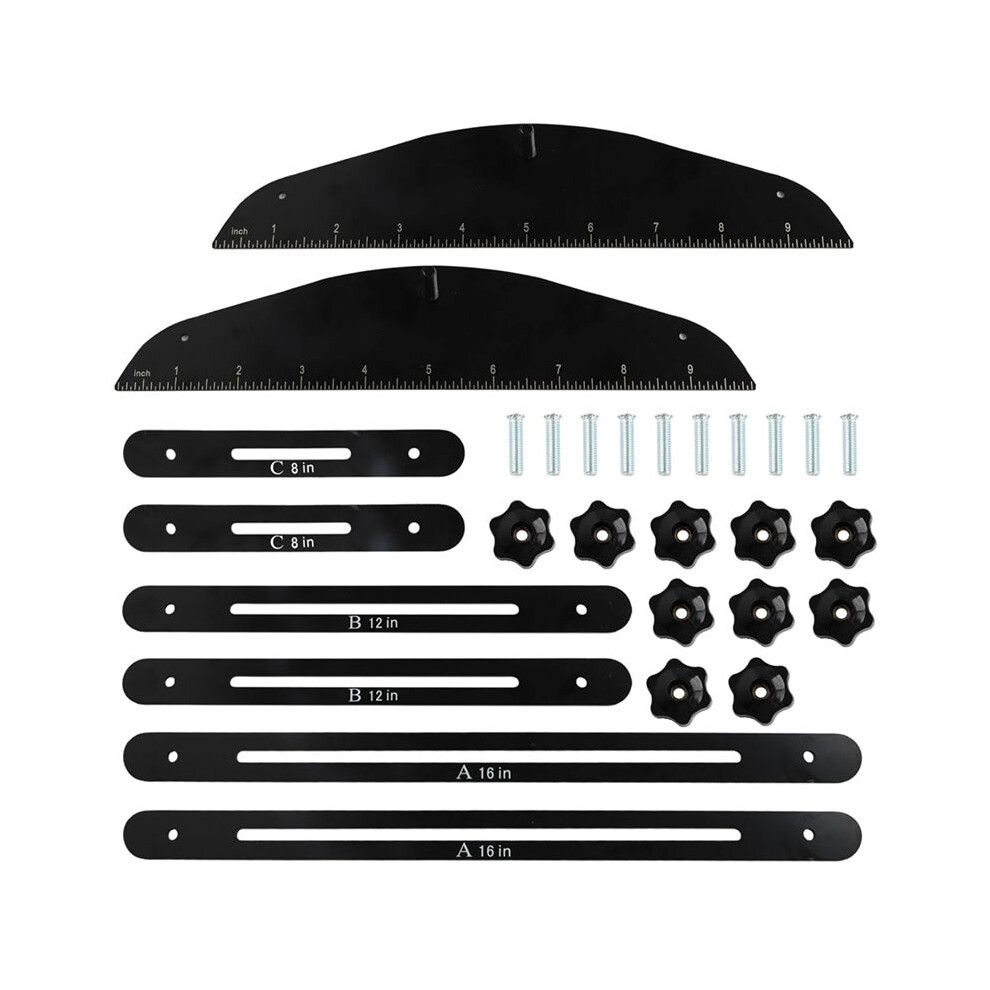 Tauoh Stair Treads Gauge Template Tool,Stair Measuring Ruler Set,Shelf Layout Tool For Stairs,Risers,Shelf And Cutting Drywall