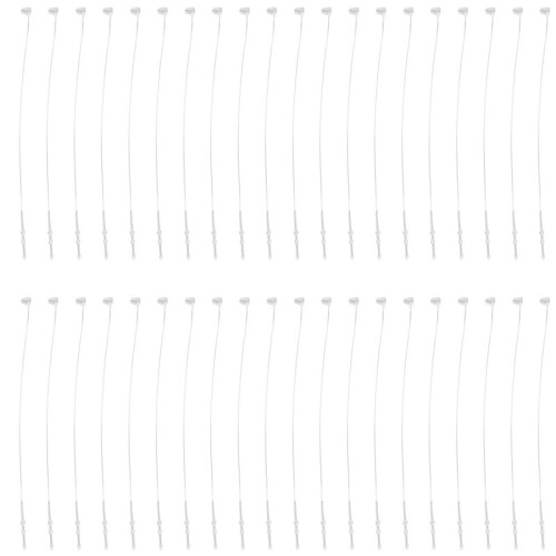 500 Pieces White Snap Lock Pins Loop Price Tag Fastener 5" 130mm 1