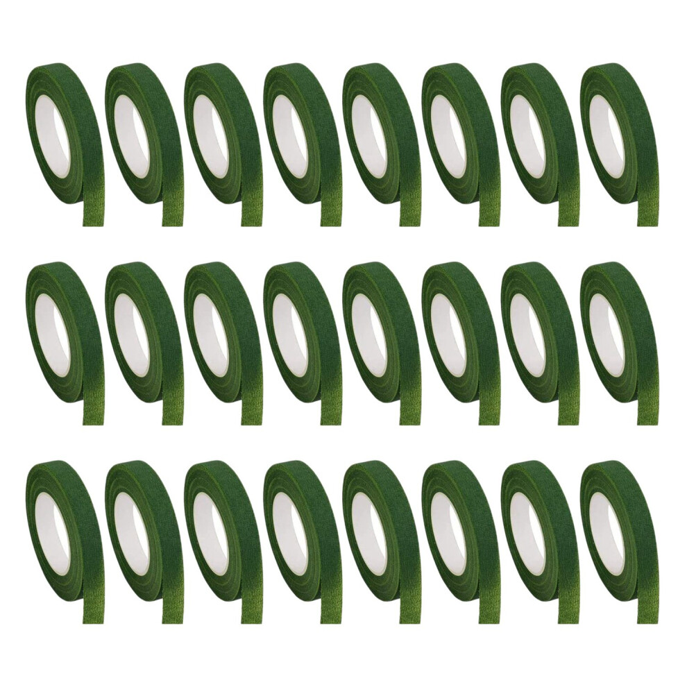 24 Rolls Floral Tape Florist Paper Stem Wrap Tape For Bouquet Stem Wrapping Floral Arrangement(1/2 Inch X 30 Yards) 6033720918151