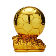 (15cm/5.91in) Qatar Ballon Dor Trophy Ornament Memorabilia Souvenir Football Gift Soccer