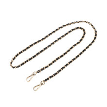 Bolso de Cadena Bolso Cruzado Bolso de Hombro Correa Reemplazo Accesorios Oro Claro + Negro 120 Cm