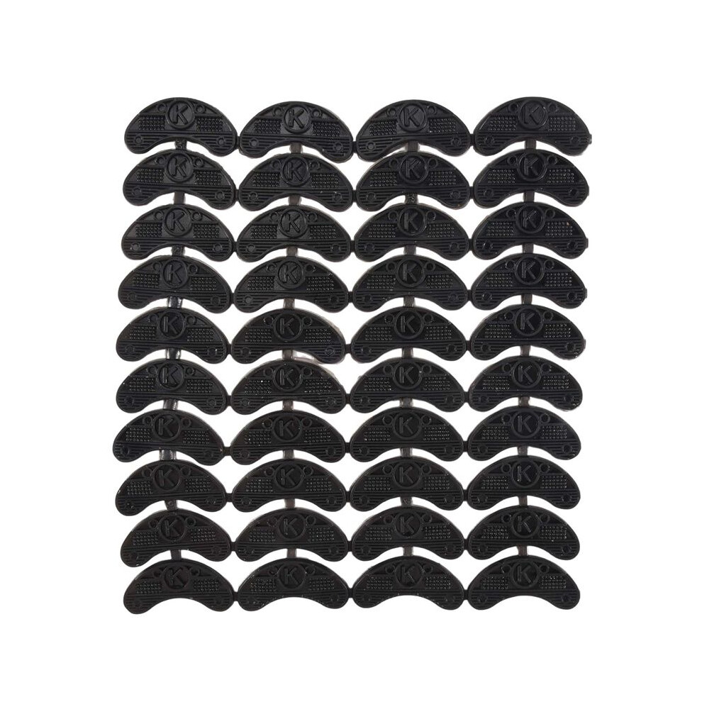40Pcs 20-Pair Rubber Heel Savers Toe Plates Taps Diy Shoe Repair Pads Size:56*24*3.1Mm 6032964803575