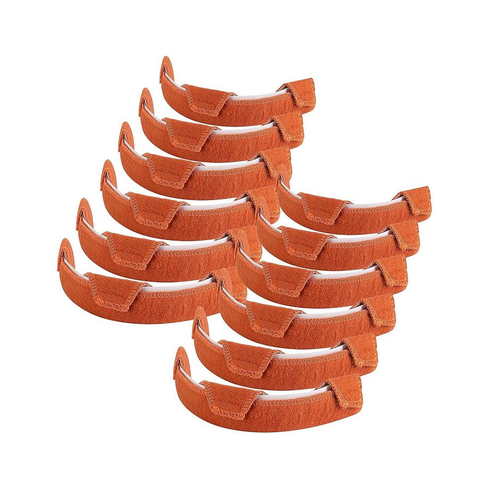 Hard Hat Sweatband- Cotton Washable Hard Hat Self Adhesive Sweat Band Liner Reusable Hard Hat Helmet Sweat Pads 12Pcs 6033064676632