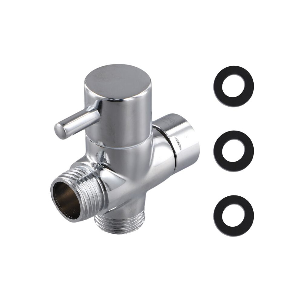 Brass Metal Shower Arm Diverter Valve 3 Way Water Separator 20Mm Shower Tee Adapter For Handheld Showerhead 6031329074216