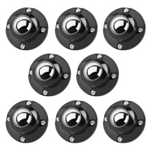 Updated Self Adhesive Caster Wheels 8 Pack, 201 Stainless Steel Stick Wheels