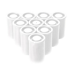 100PCS Plastic Empty Film Canister Camera Reel Container Storage Case Can for Accessories Art Bead Coin Pill White