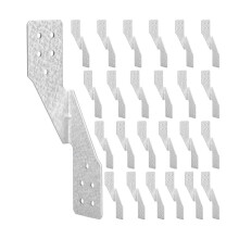 Hurricane Tie Hick Galvanized Hurricane Straps H2.5A Strong Tie Brackets Trusses/Rafters Ties for Wood(25pcs)