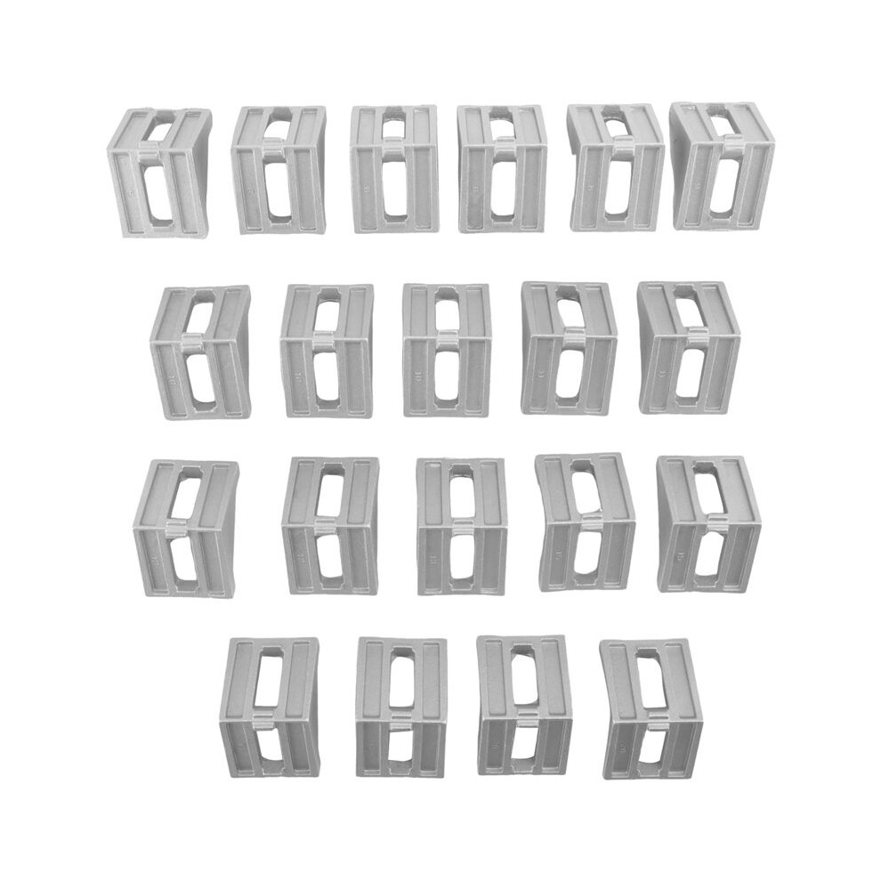 20Pcs 4040 Aluminum Corner Brackets Corner Fitting Angle 40 X 35 Connector Fastener For 4040 Industrial Aluminum Profile 6031370474317