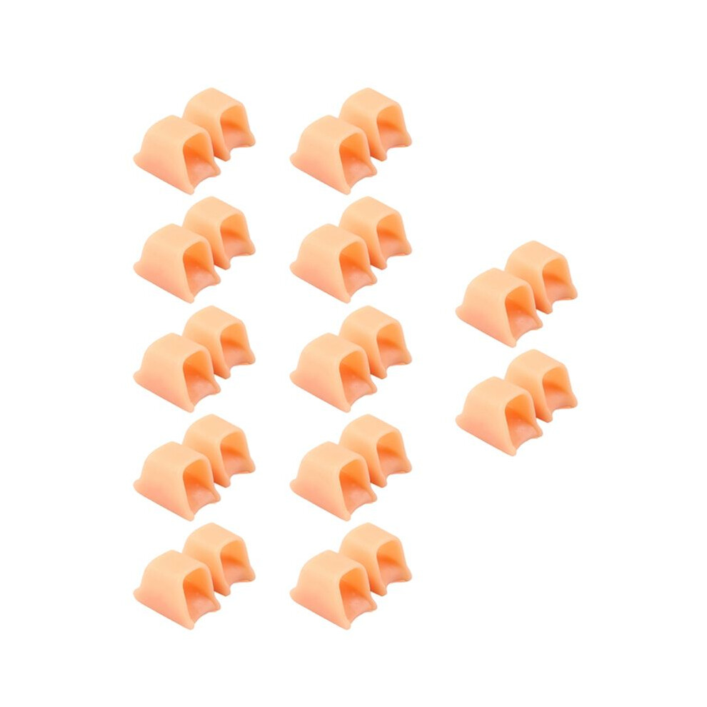 Hammer Toe Straightener Corrector - Toe Corrector(12pcs, Nude), Gel Toe Splint Relief for Bunion Medium Size