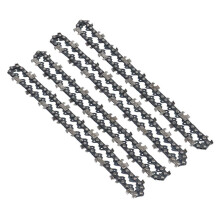 4Pcs Chainsaw Chain 6 Inch Guide Saw Chain 1/4 LP Pitch, 37 Sections for Electric Portable Handheld Chain Saw