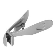 Angled Nail Clipper Set with Large Opening, Nail File, for Seniors Silver