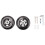 2 Roues de Rechange pour Valise une Bagages OD 80Mm 1