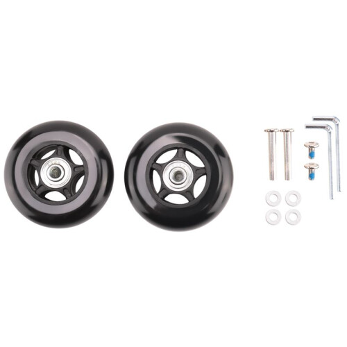 2 Roues de Rechange pour Valise une Bagages OD 80Mm