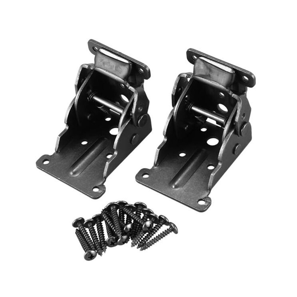 2Pack Folding Brackets, Lock Extension Support Bracket Foldable Self Lock Hinges With Screws For Table Bed Leg Feet 6031540490741