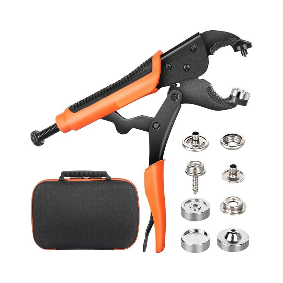 Heavy Duty Snap Fastener Tool Set, Canvas Cover Button Tool Setter, 15Mm Snap Tool With 80 Sets Of Marine Snaps 4714067266335