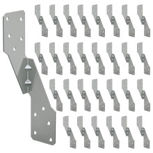 30 StüCk Strong-Tie H2,5A, Feuerverzinkter, Robuster Hurricane-Kabelbinder, Hurricane-Gurte für Sparren/Sparren
