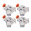 4Pc Carpenter Quick Positioning Clamp for Wood Panel Splicing 90 Degree Right Angle Fixing Clips Right Angle Clamps-Open 1