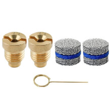 2pcs 1.1mm Foam Cannon Orifice Nozzle and 2pcs Foam Maker with 1pc Cleaning Needle for Snow Foam Lance,5000 PSI
