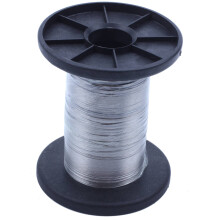 30M 304 Edelstahldraht Rolle Single Bright Hard Wire Cable, 0.3Mm